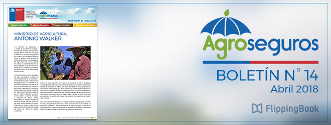 ¡¡¡LEA BOLETÍN INFORMATIVO!!!  Ministro de Agricultura, Antonio Walker, nos habla de las principales novedades en materia de Seguros Silvoagropecuarios.